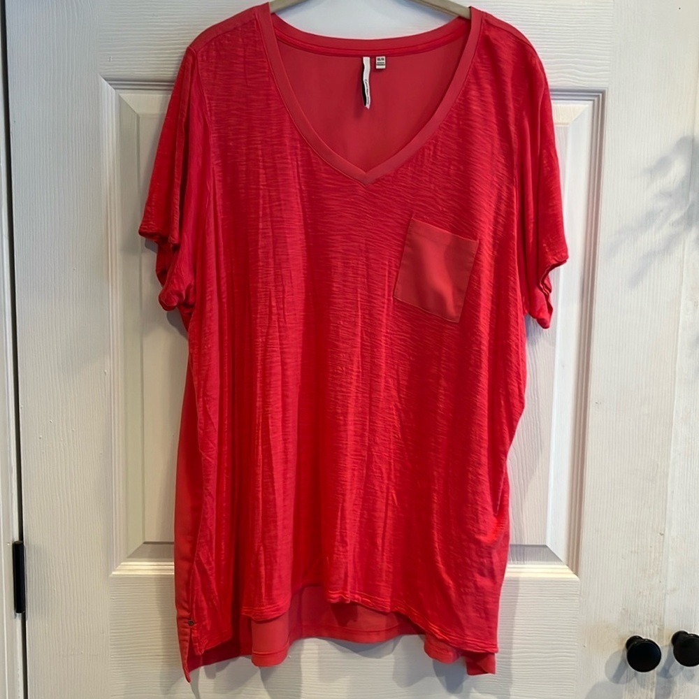 Calvin Klein Jeans brand size 1X pullover v neck top